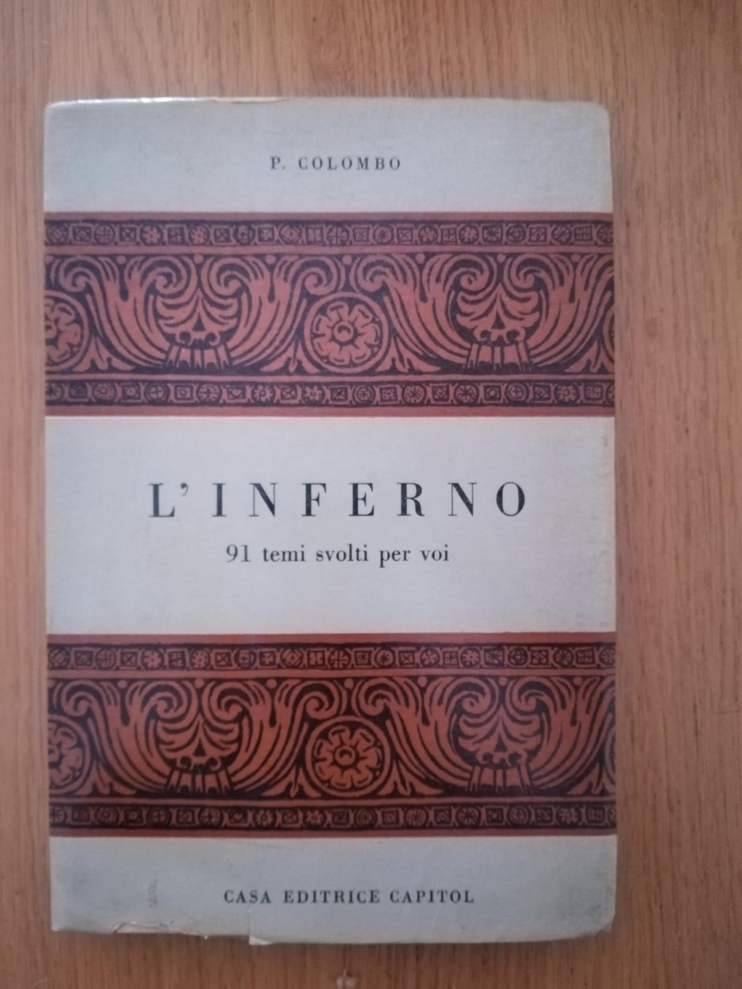 L'inferno: 91 temi svolti per voi - copertina