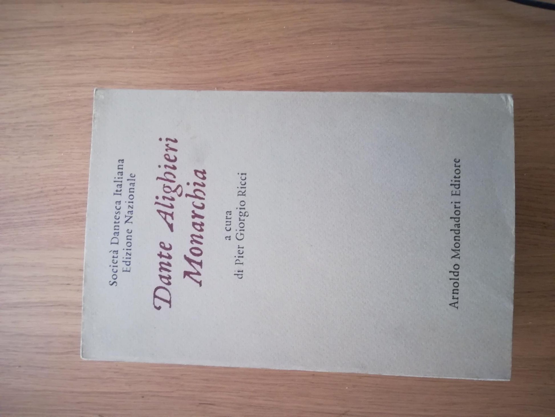 Dante Alighieri Monarchia - copertina