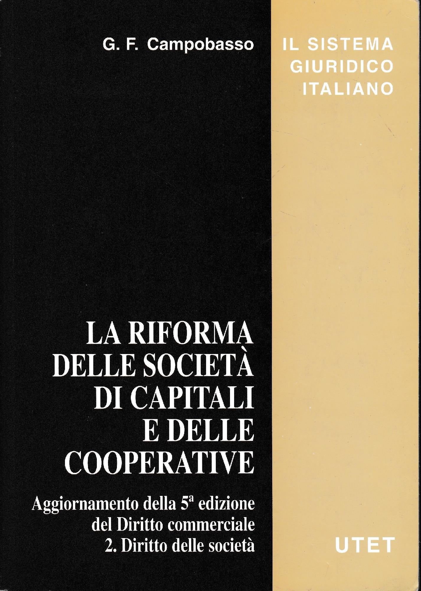 La riforma delle società di capitali e delle cooperative - copertina
