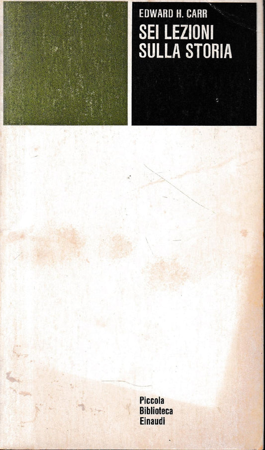 Sei lezioni sulla storia - copertina
