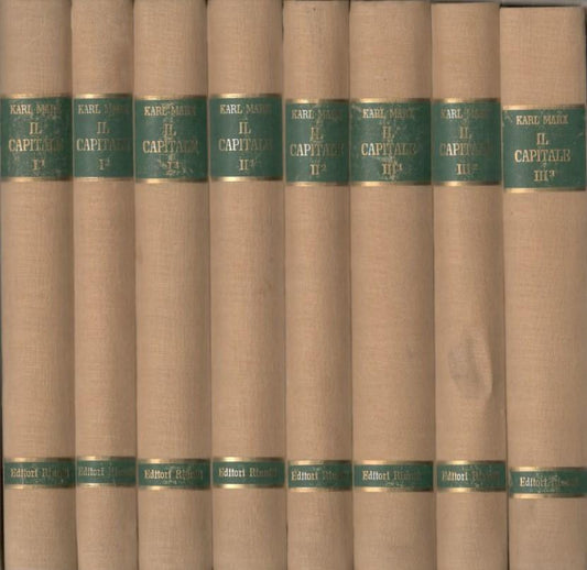 Il Capitale, critica dell'economia politica. Otto volumi - copertina