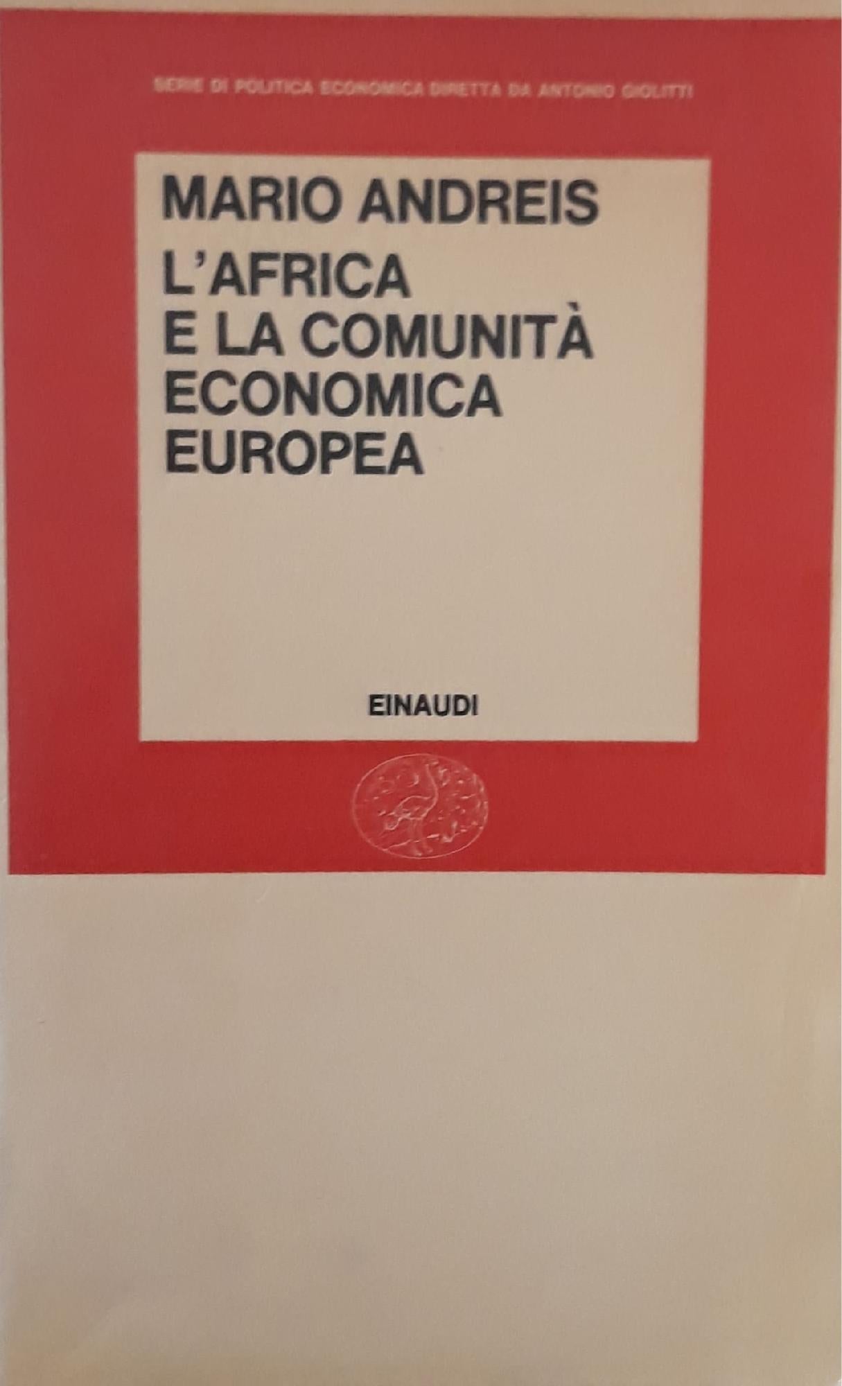 L'Africa e la Comunità Economica Europea - copertina