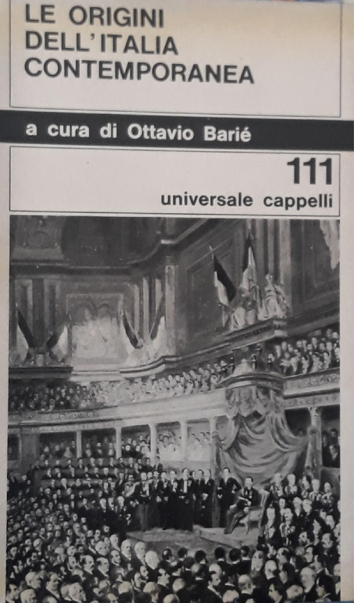 Le origini dell'Italia Contemporanea - copertina