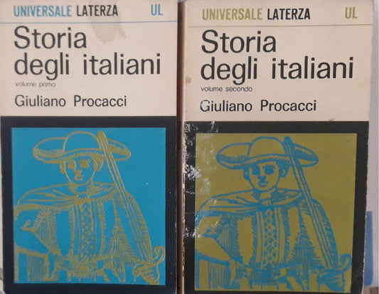 Storia degli italiani (volume primo e secondo) - copertina