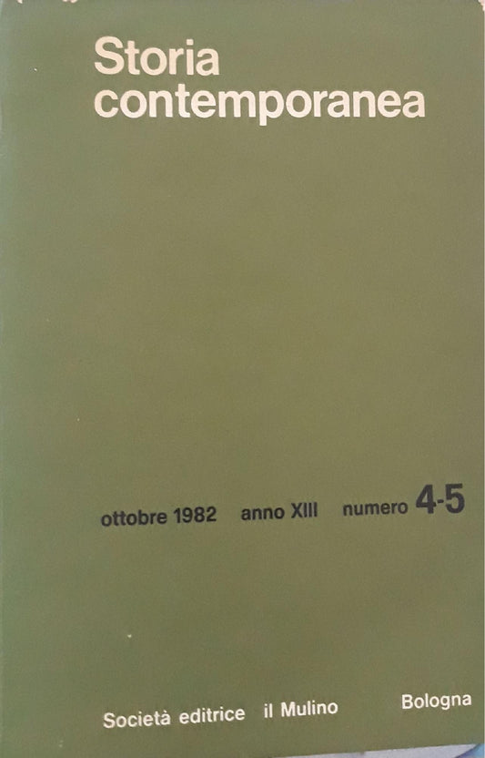 Storia Contemporanea (n.4-5/82) - copertina