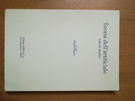 Teoria dell'artificiale casi di studio - copertina