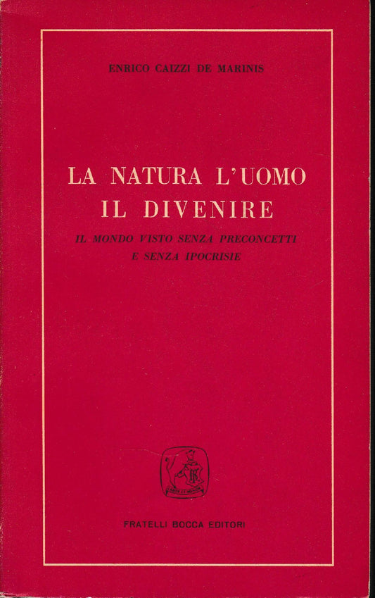La natura l'uomo il divenire - copertina