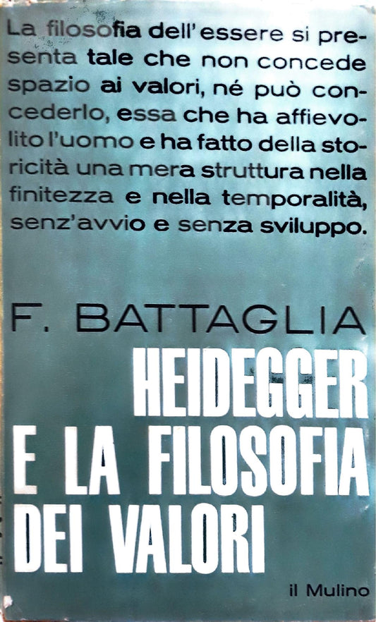 Heidegger e la filosofia dei valori - copertina