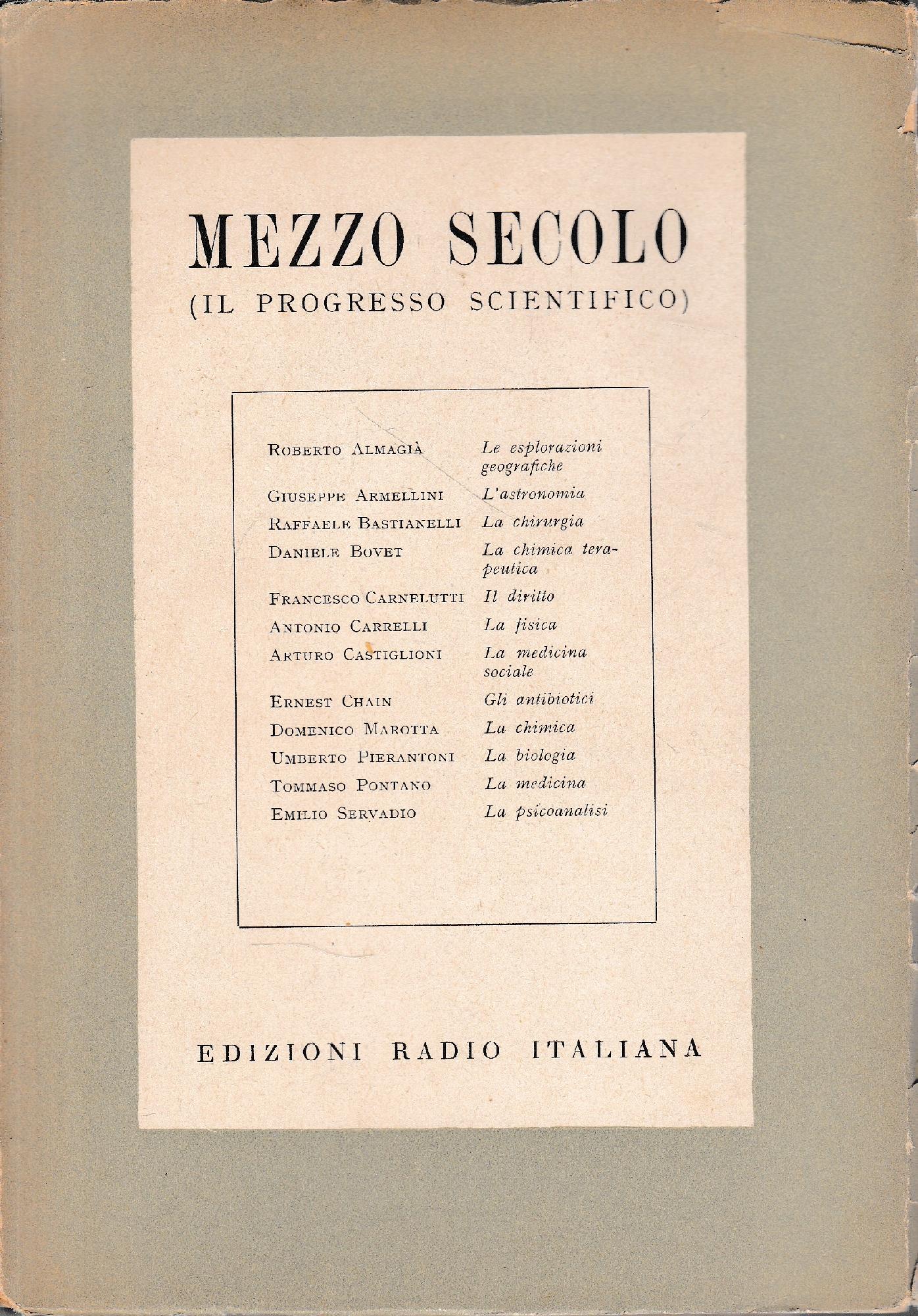 Mezzo secolo (il progresso scientifico) - copertina