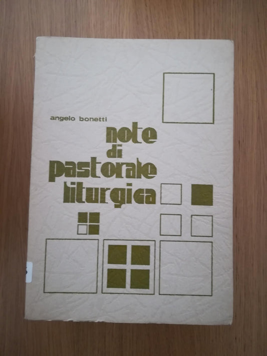 Note di pastorale liturgica - copertina