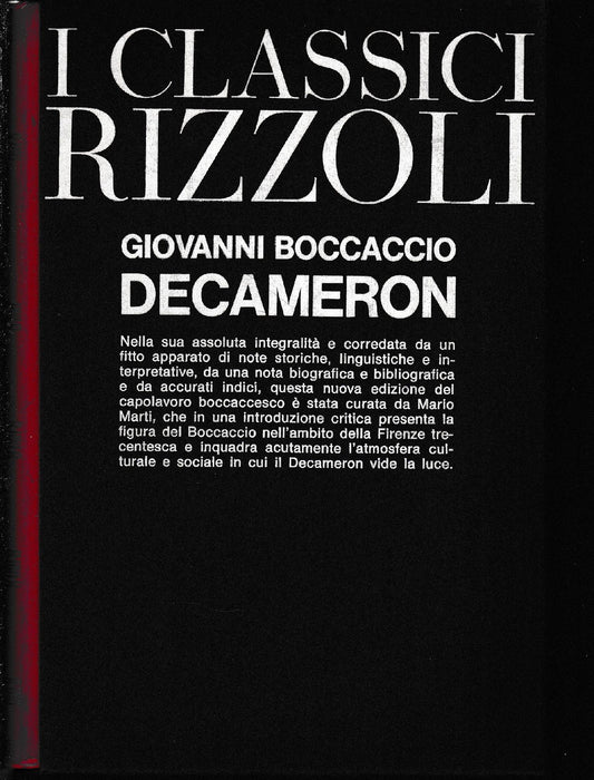 Giovanni Boccaccio Decameron - copertina