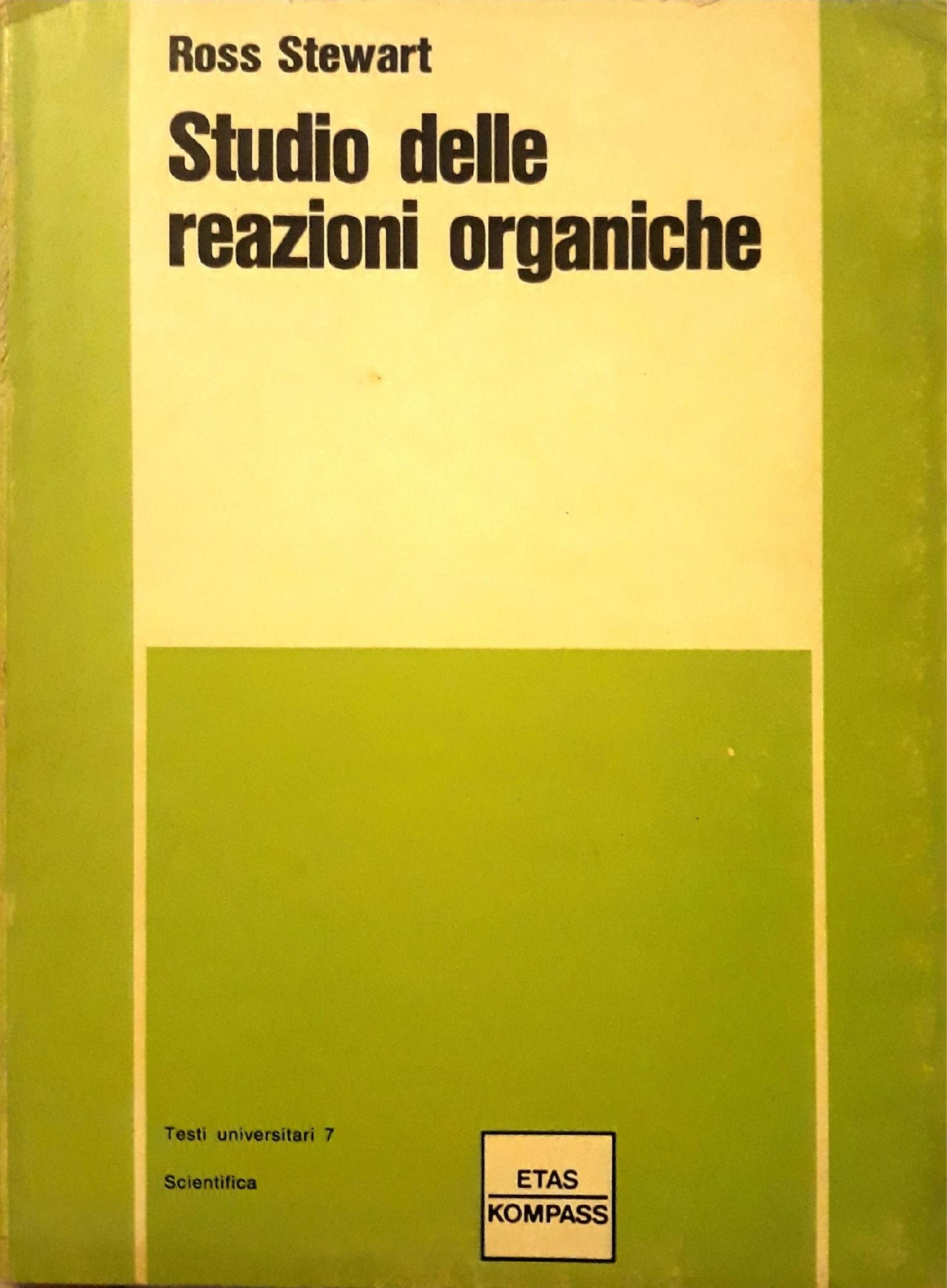 Studio delle reazioni organiche - copertina