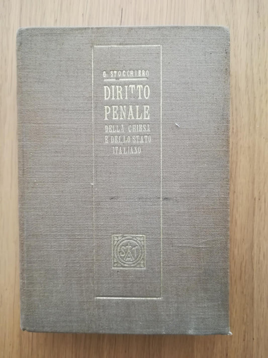 Diritto penale della Chiesa e dello Stato italiano - copertina