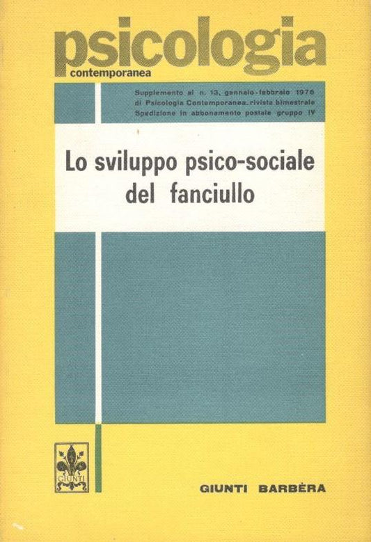 Lo sviluppo psico-sociale del fanciullo - copertina