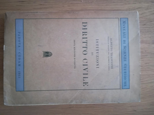 Istituzioni di diritto civile - copertina