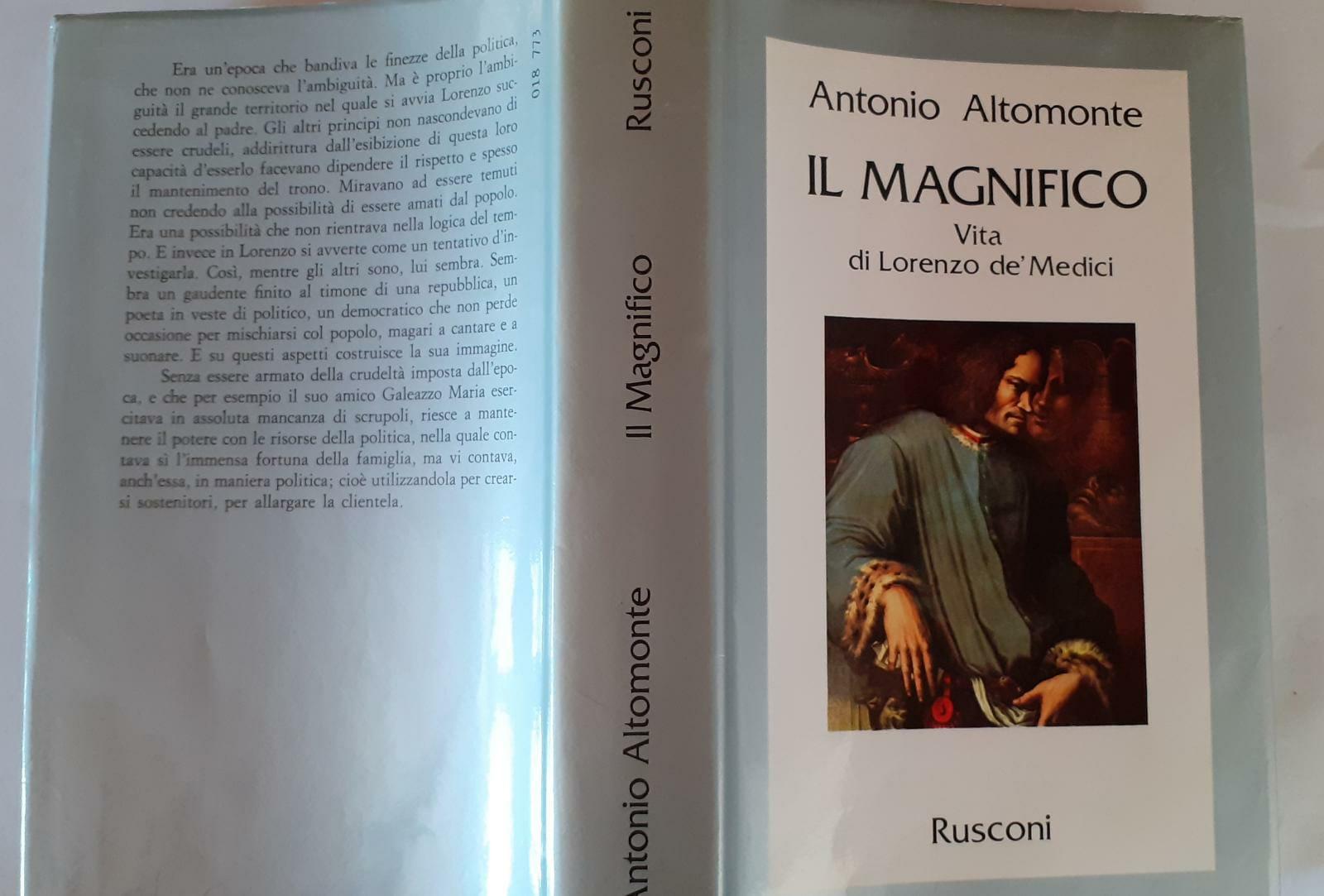 Il magnifico. Vita di Lorenzo de Medici - copertina