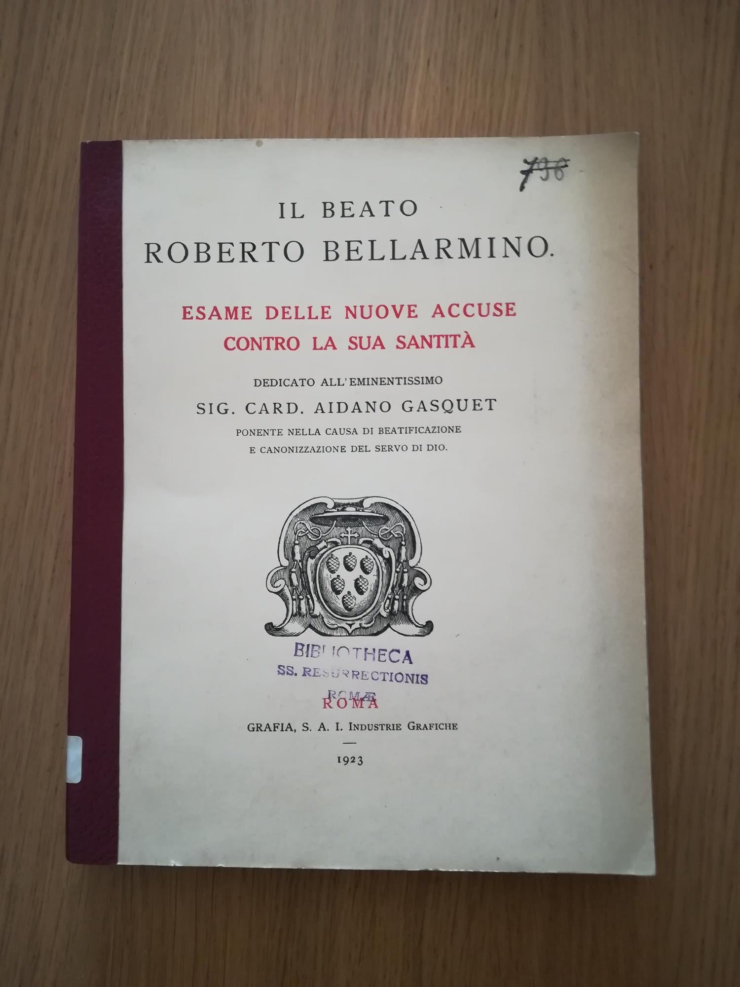 Esame delle nuove accuse contro la sua santità - copertina