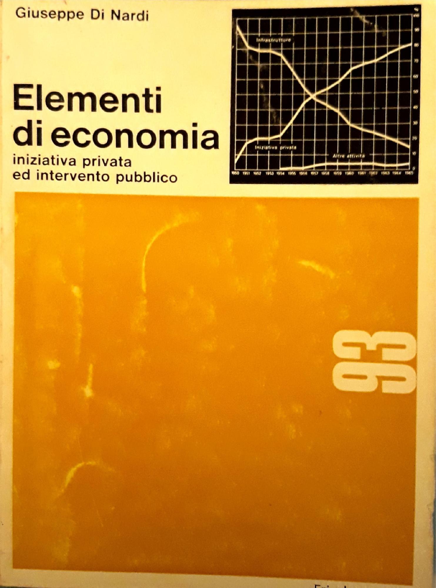 Elementi di economia: iniziativa privata ed intervento pubblico - copertina