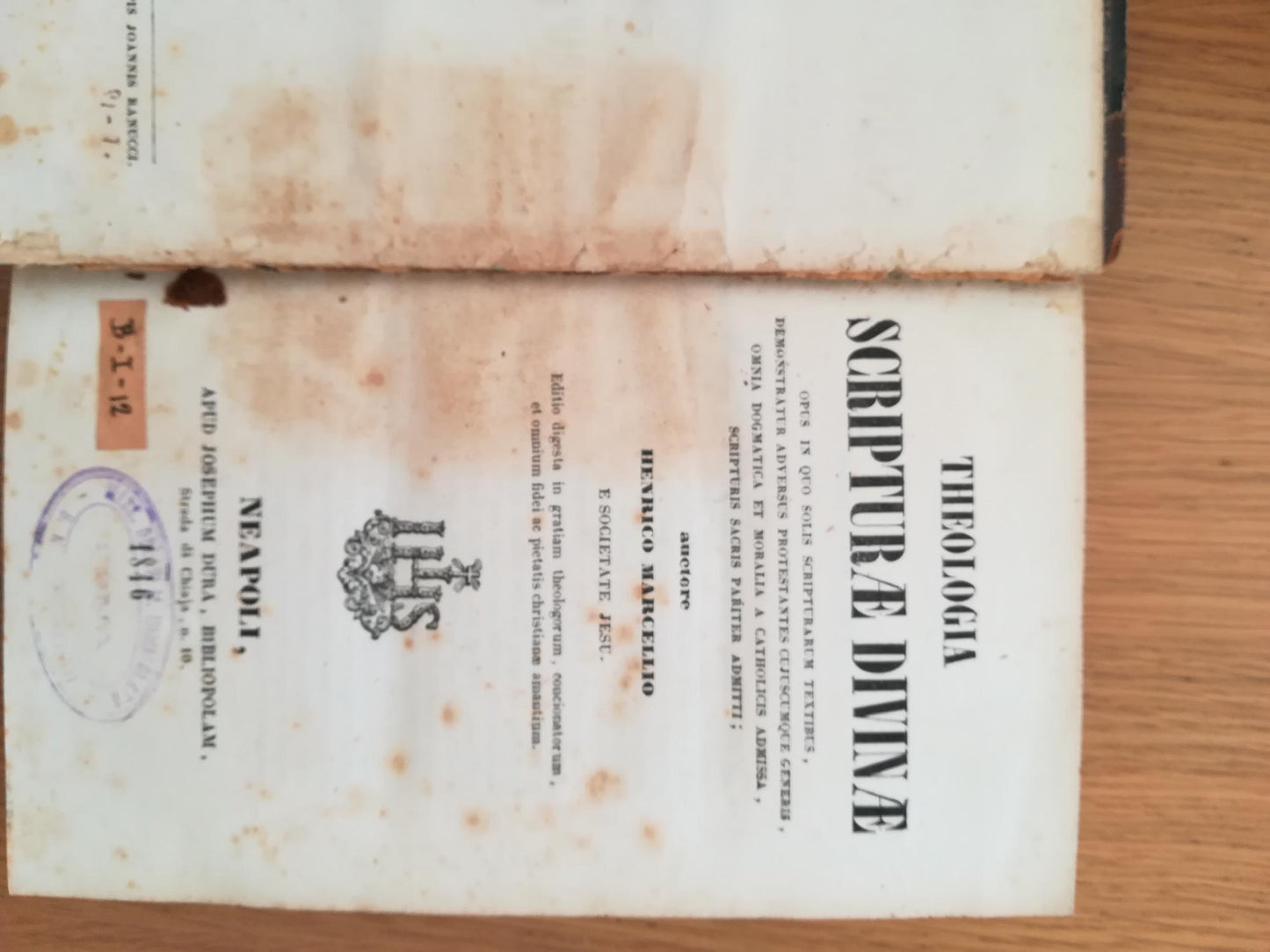 Theologia Scripturae Divinae - copertina