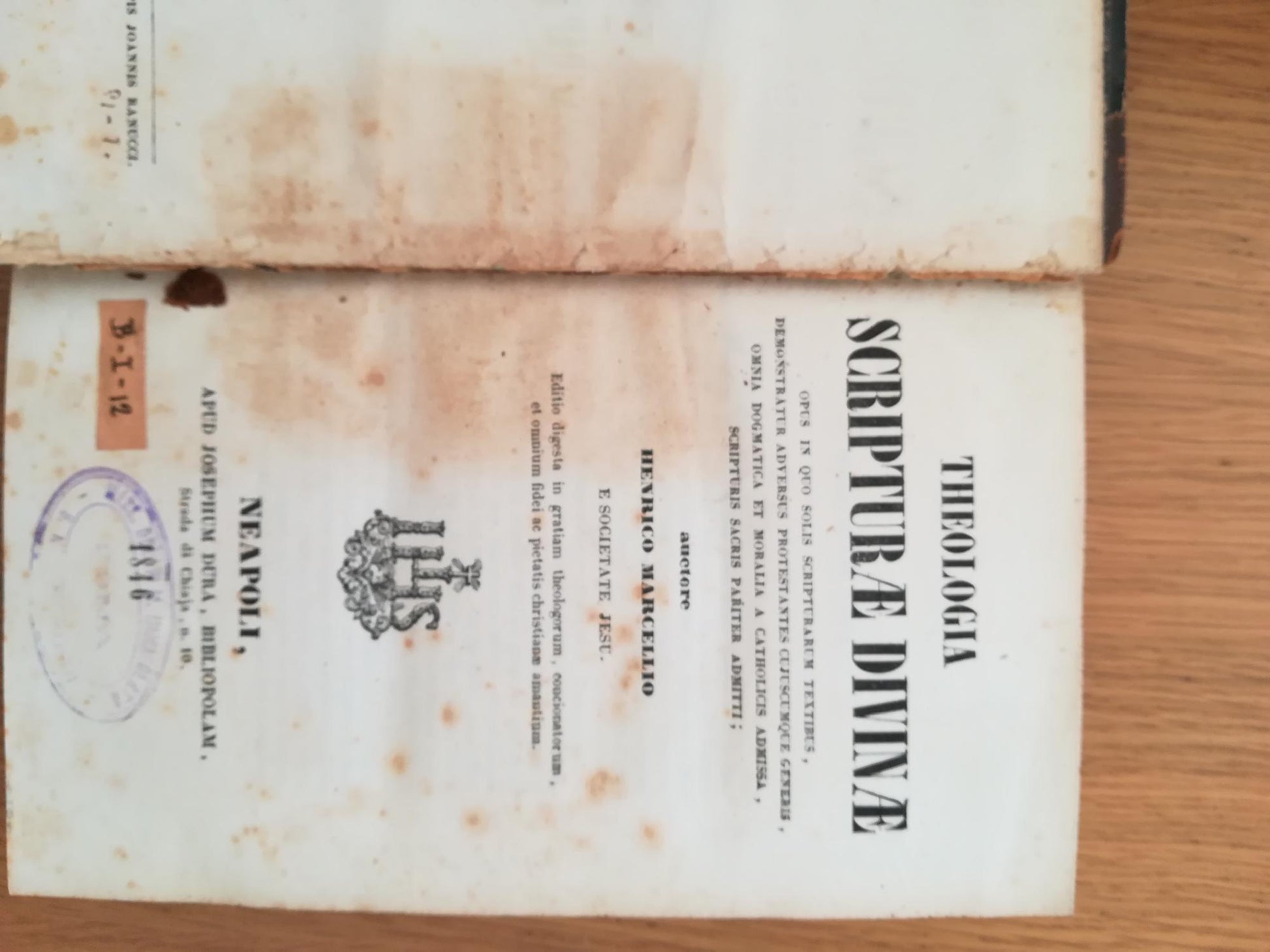 Theologia Scripturae Divinae - copertina