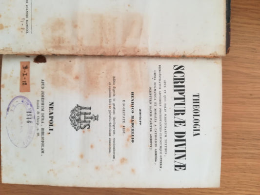 Theologia Scripturae Divinae - copertina