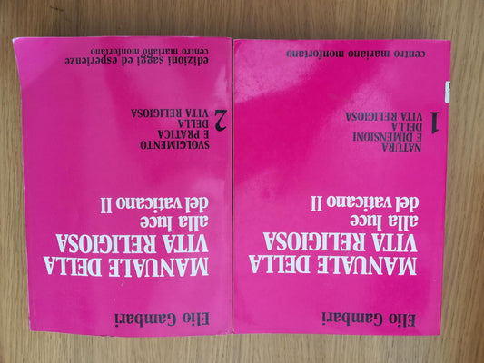 Manuale della vita religiosa alla luce del vaticano II. 1-2 - copertina