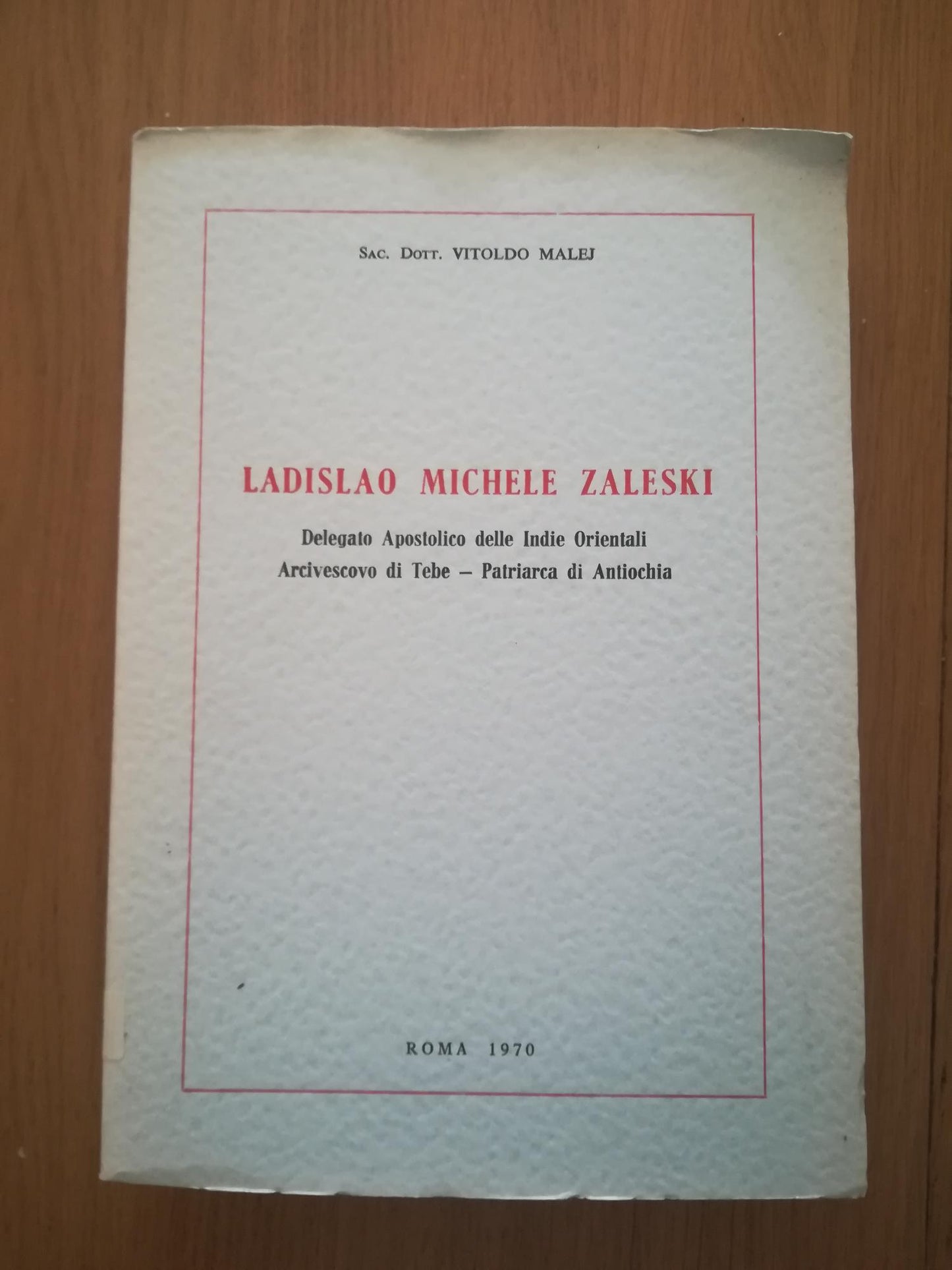 Ladislao Michele Zaleski - copertina
