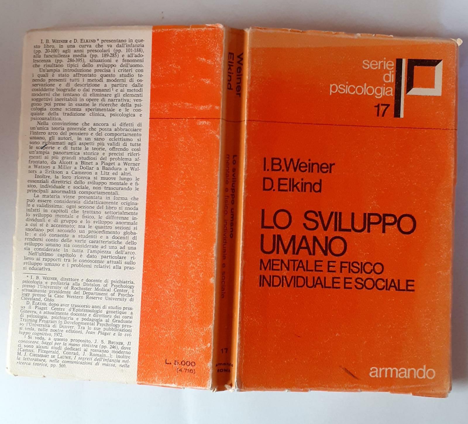 Lo sviluppo umano mentale e fisico individuale e sociale - copertina