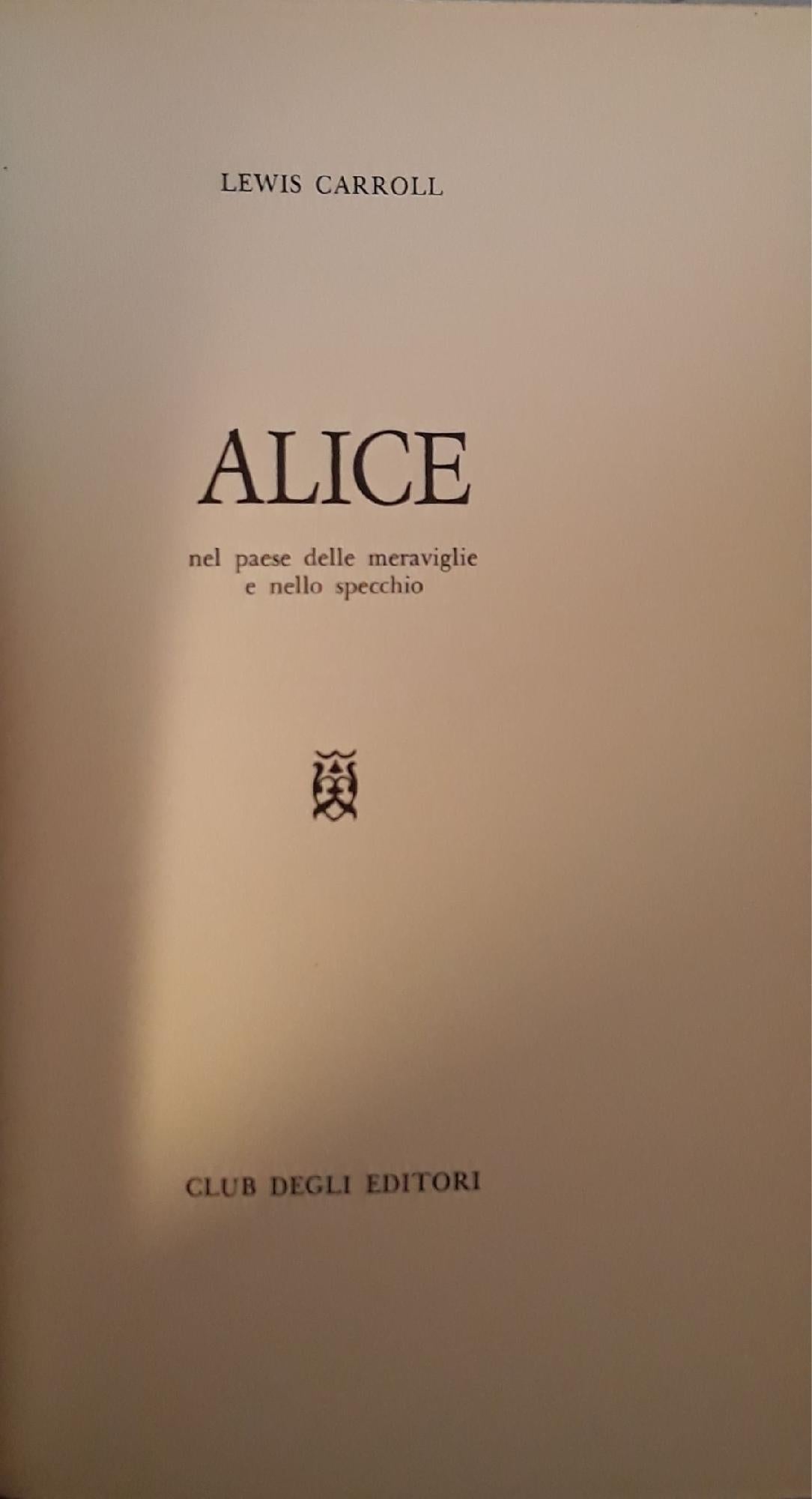 Alice nel paese delle meraviglie e nello specchio - copertina