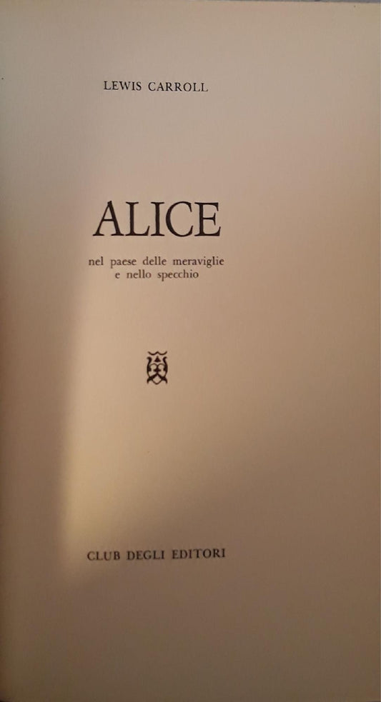 Alice nel paese delle meraviglie e nello specchio - copertina
