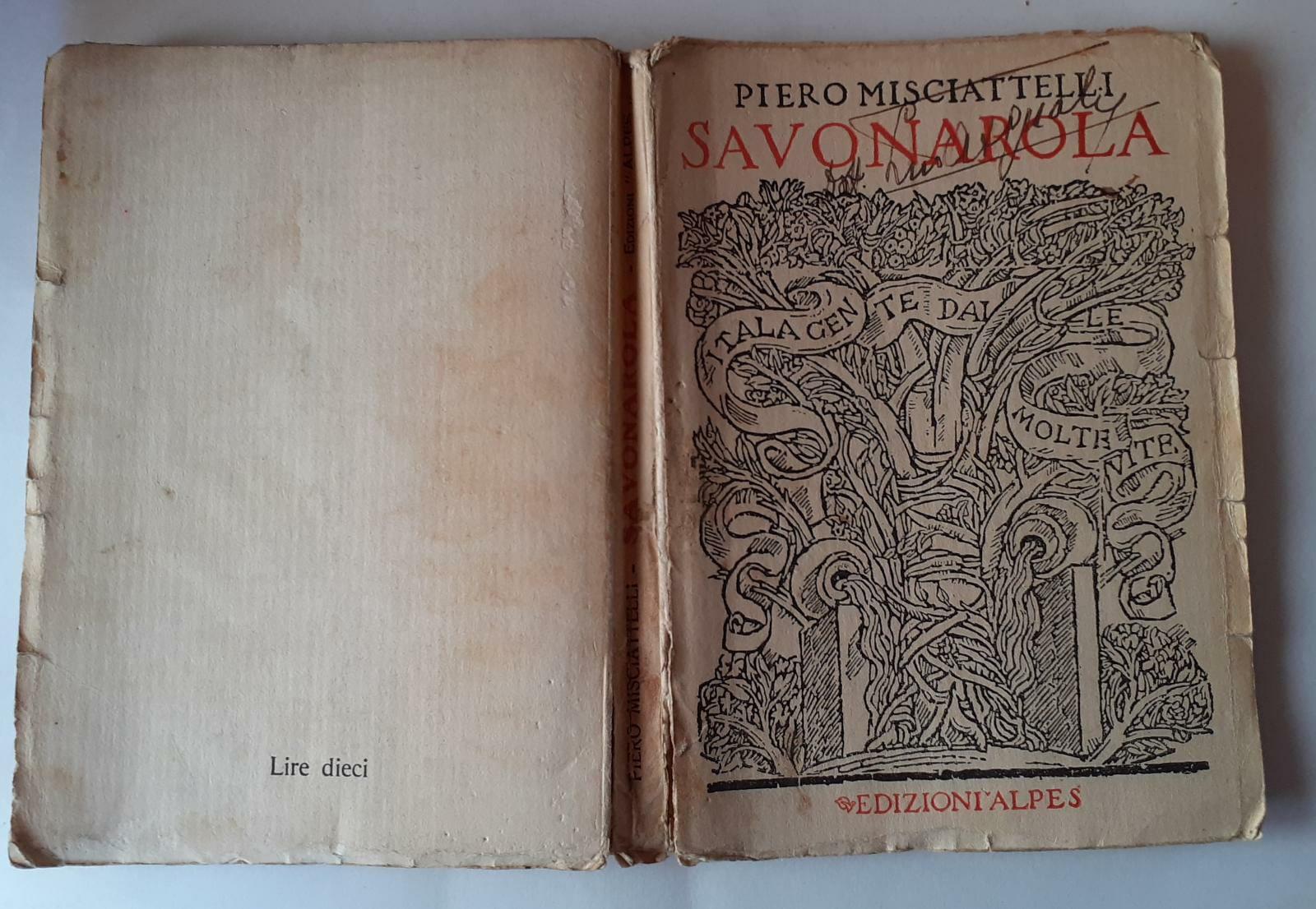 Savonarola - copertina