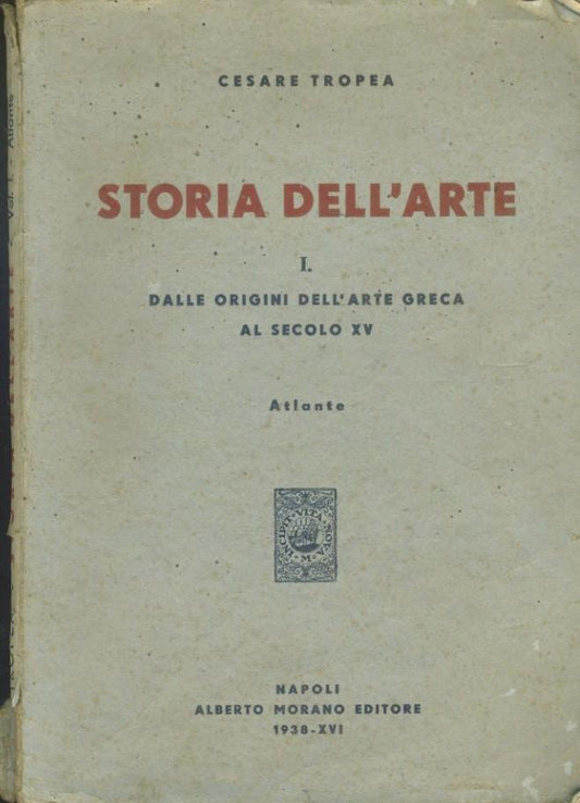 Storia dell'arte. (Vol. 1 e 2 Testo ed Atlante). - copertina