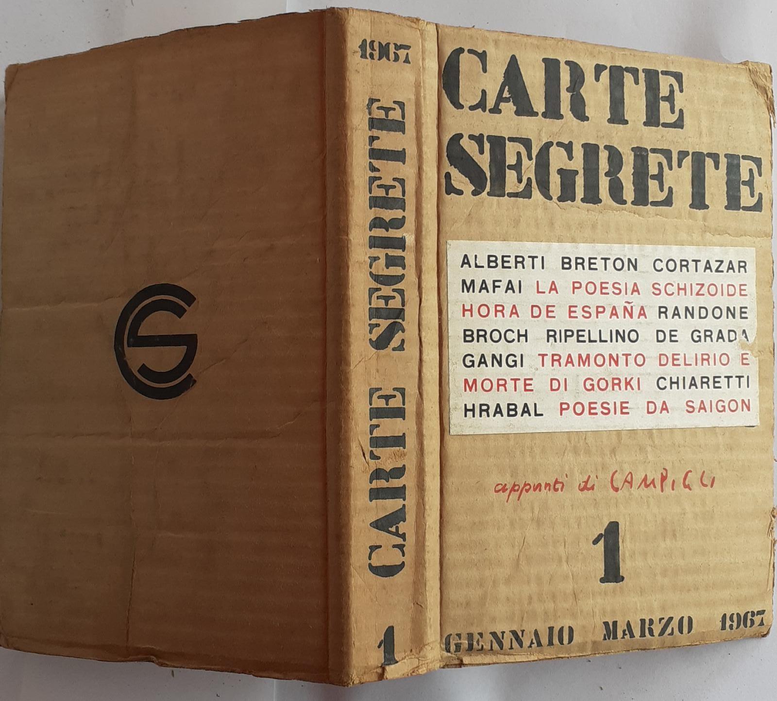 Carte segrete 1 - copertina