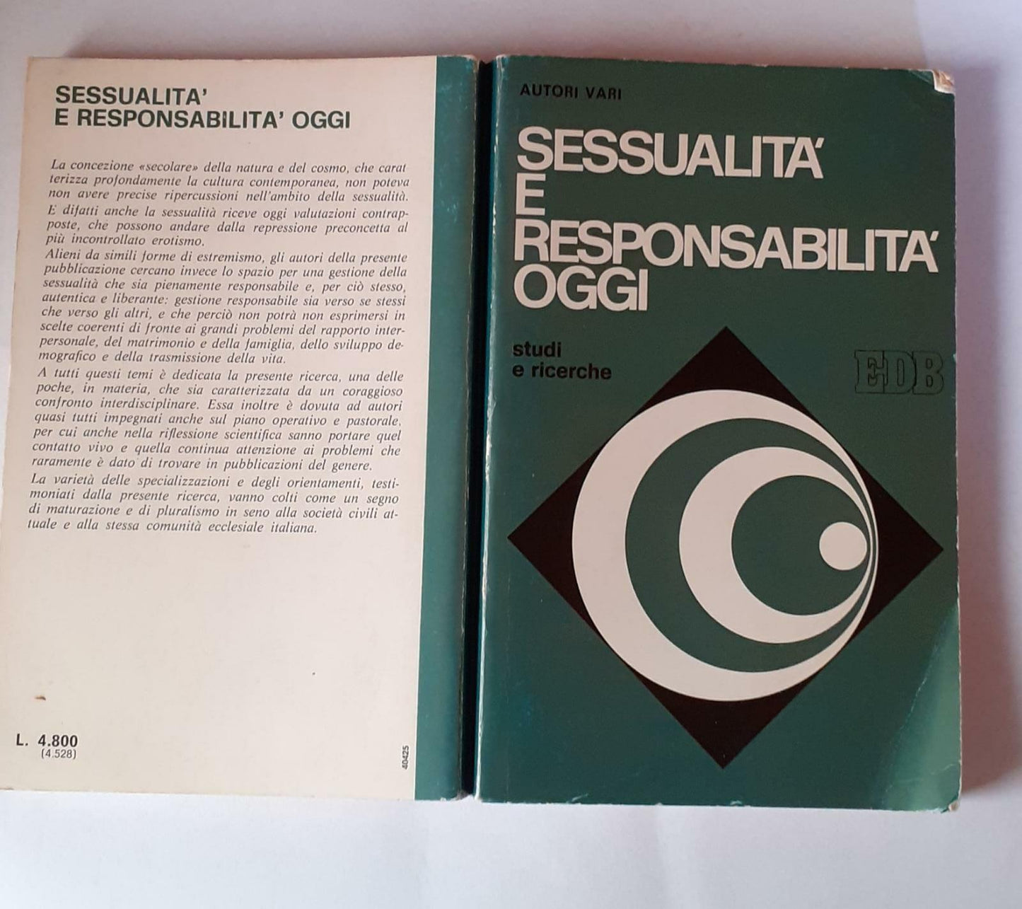 Sessualita' e responsabilita' oggi - copertina