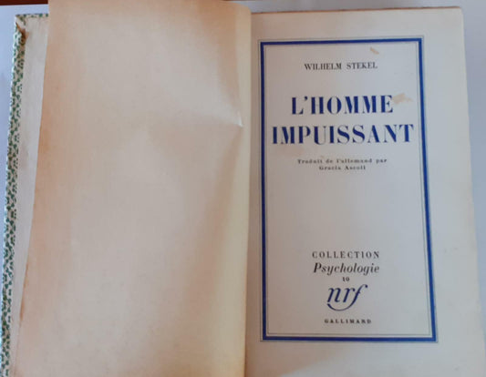 L'homme impuissant - copertina