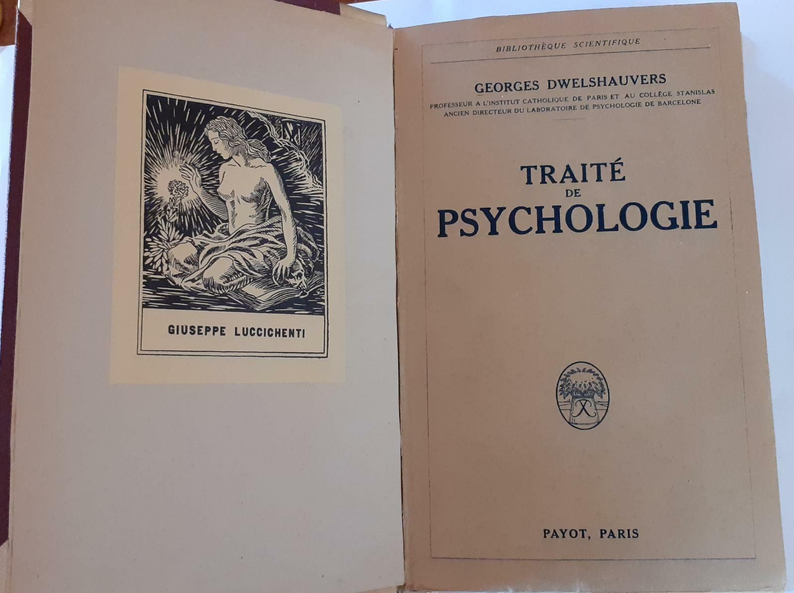 Traite de psychologie - copertina