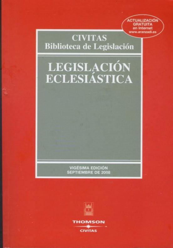 Legislacion eclesiastica - copertina