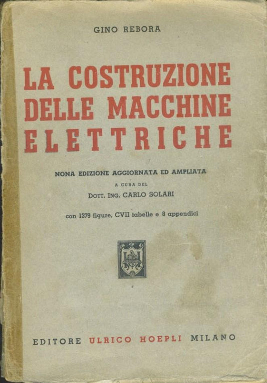 La costruzione delle macchine elettriche - copertina