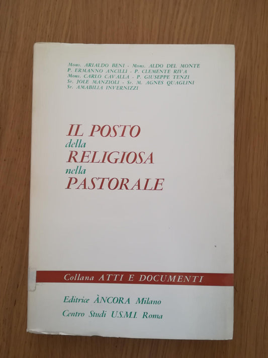 il posto della religiosa nella pastorale - copertina