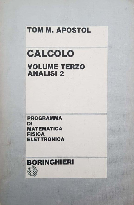 Calcolo (Volume Terzo, Analisi 2) - copertina