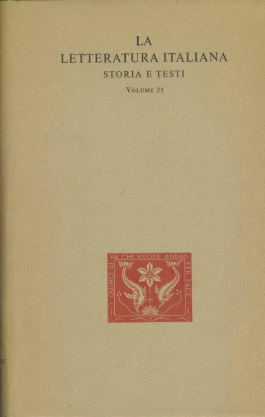 La letteratura italiana. Storia e testi. Volume 21 Torquato Tasso. Poesie - copertina