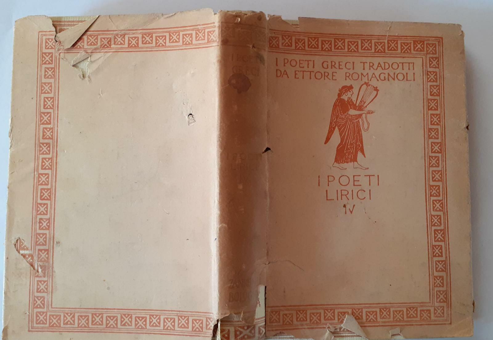 I poeti lirici. Tirteo-Solone. Le canzoni attiche. Volume IV - copertina