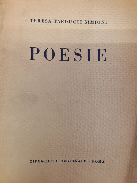 Poesie - copertina