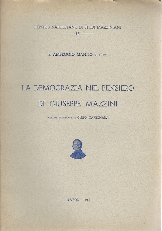 La democrazia nel pensiero di Giuseppe Mazzini - copertina