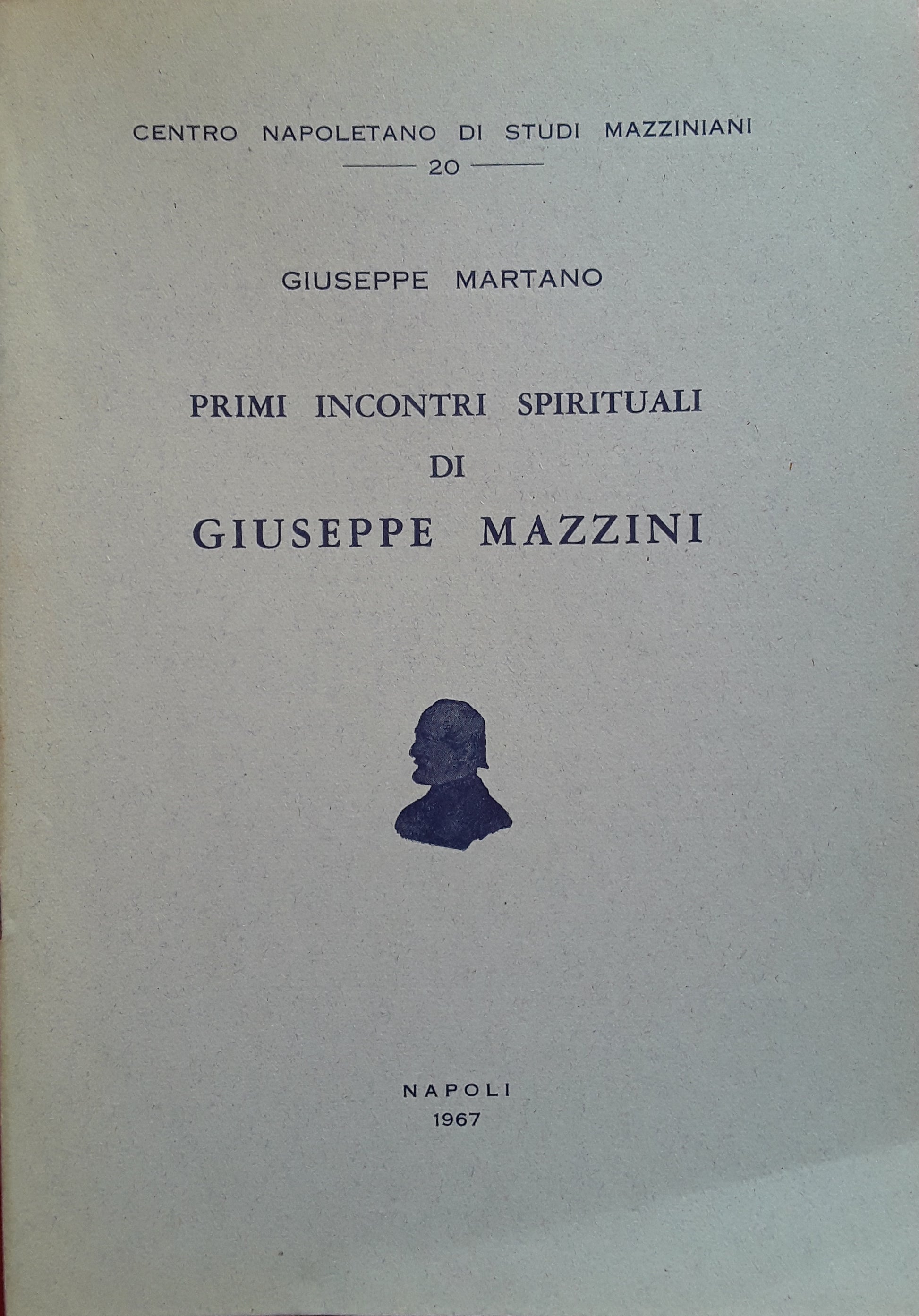 Primi incontri spirituali di Giuseppe Mazzini - copertina