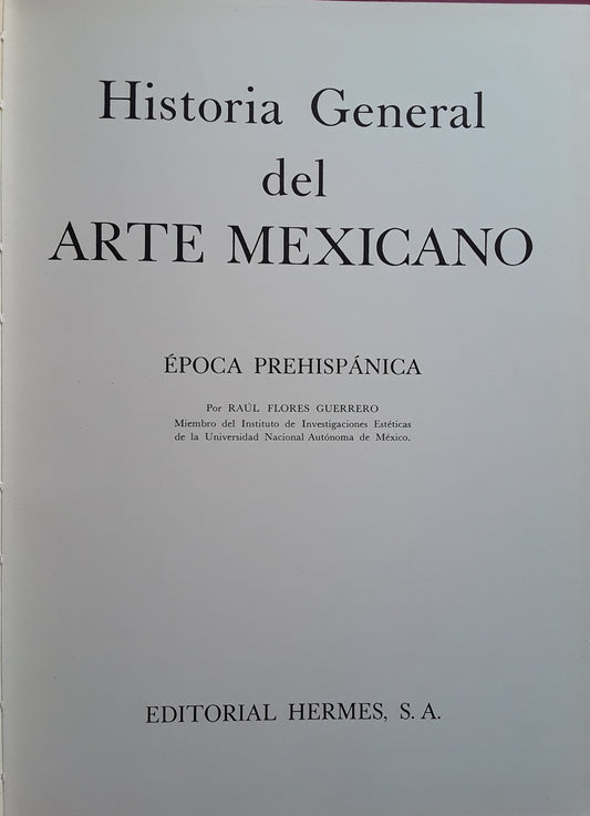 Historia general del arte mexicano. Época prehispánica - copertina