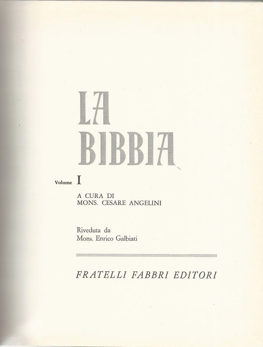 La bibbia. 5 Volumi + La storia della Chiesa - copertina