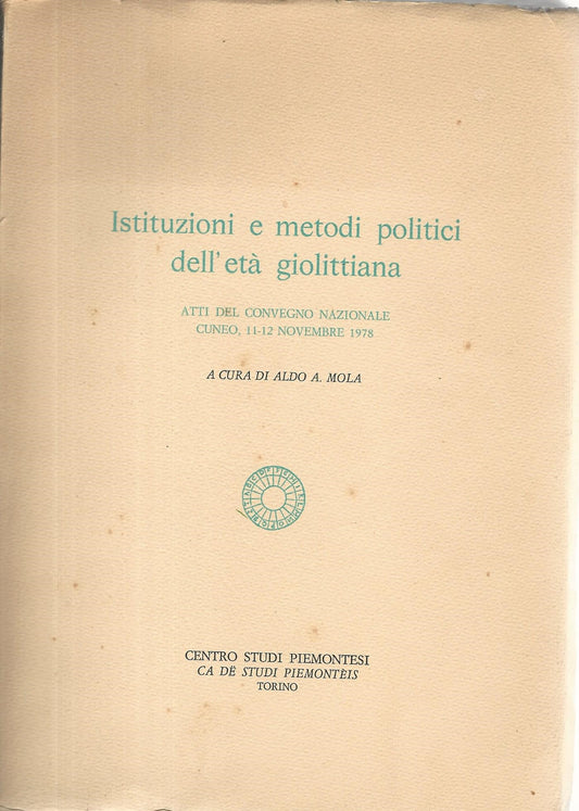 Istituzioni e metodi politici dell'età giolittiana - copertina
