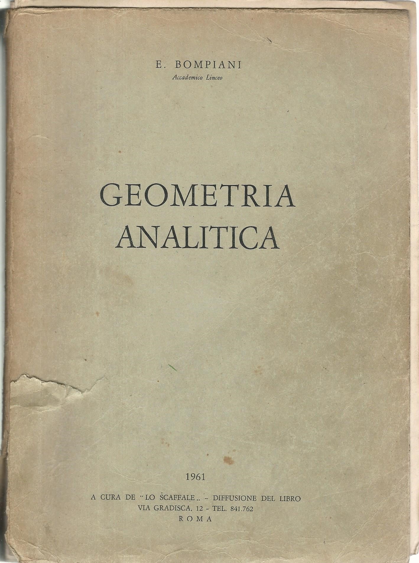 Geometria analitica - copertina