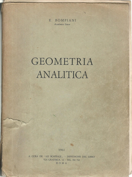 Geometria analitica - copertina